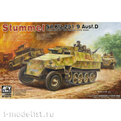 AF35278 AFVClub 1/35 German armored personnel carrier Sd. Kfz. 251/9 Ausf. D Stummel (early production) with 75 mm KwK 37 gun (short barrel)