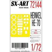 72144 SX-Art 1/72 Окрасочная маска Heinkel He 70 (ICM) (Revell)