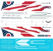 757200-11 PasDecals 1/144 Декаль на Boeng 757-200 American WEST