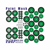 M35 084 KAV Models 1/35 Окрасочная маска для модели Боевая машина десанта-4 (Трубач)