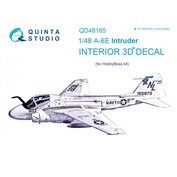 QD48165 Quinta Studio 1/48 3D Decal of A-6E Intruder cabin interior (for HobbyBoss model)