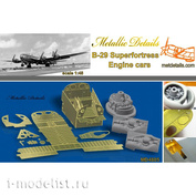 MD4805 Metallic Details 1/48 Комплект детализации для самолета модели В-29, двигатели
