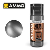 ATOM20167 Ammo Mig Акриловая краска ATOM COLOR METALLIC Оружейный металл / Gun Metal