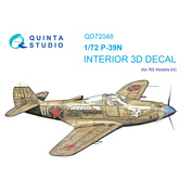 QD72048 Quinta Studio 1/72 3D Декаль интерьера P-39N (RS Models)