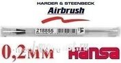 218855 Harder & Steenbeck spray Kit (needle, cap, nozzle, vozd. nozzle) 0.2 mm for Hansa black