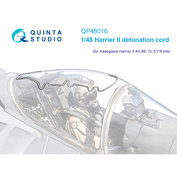 QP48016 Quinta Studio 1/48 Пирошнур для остекления Harrier II (Hasegawa)