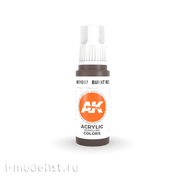 AK11097 AK Interactive acrylic Paint 3rd Generation Burnt Red 17ml