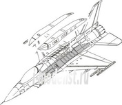 7159 CMK 1/72 Набор дополнений  F-16C Conformal Fuel Tank armament set