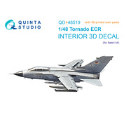 QD+48519 Quinta Studio 1/48 3D Декаль интерьера кабины Tornado ECR (Italeri) (с 3D-печатными деталями)