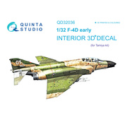 QD32036 Quinta Studio 1/32 3D Декаль интерьера кабины F-4D (Tamiya)