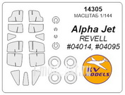 14305 KV Models 1/144 Маска для Alfa Jet