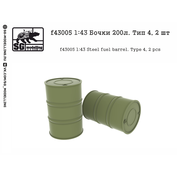 f43005 SG Modeling 1/43 Barrels 200l. Type 4, 2 pcs.