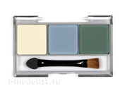 Tamiya 87098 pigment Set E (dry brush effect yellow, gray, green)
