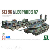 5011 Takom 1/72 German SLT56 tractor with Leopard 2A7 tank