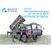 QD35094 Quinta Studio 1/35 3D Декаль интерьера кабины Patriot Abschussrampe auf 15t mil gl BR A1 (Трубач)