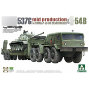 5013 Takom 1/72 Tractor M@3-537G with a semi-trailer and a Type 54B tank