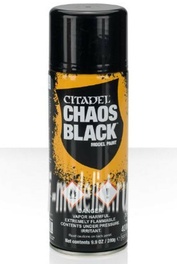 62-02 Warhammer 40,000 Spray primer Black Chaos (Chaos Black Spray (Global))