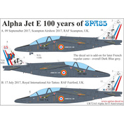 UR72163 UpRise 1/72 Декали для Alpha Jet E 100 years of SPA85, с тех. надписями