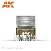 RC053 AK Interactive Краска акриловая Graugrün-Gray Green RAL 7008 10ml (серо-зеленый)