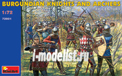 72001 MiniArt 1/72 Бургундские рыцари и лучники IV века