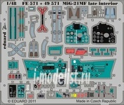 FE571 Edward 1/48 Color photo-etching for MiG-21MF late interior S. A 