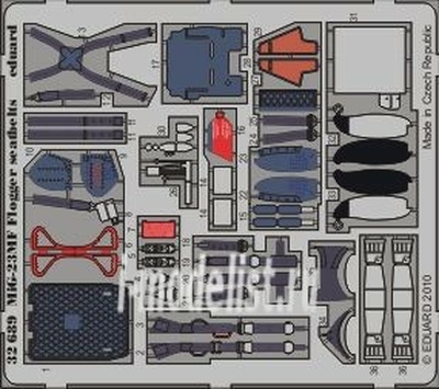 32689 Eduard 1/32 Фототравление привязные ремни MiGG-23 Flogger seatbelts