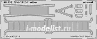 48837 Eduard 1/48 Фототравление для MiGG-21UM ladder (трап)
