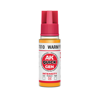AK17010 AK Interactive Краска акриловая QUICK GEN - Тёплый жёлтый / WARM YELLOW