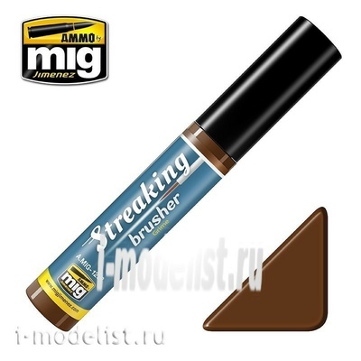 AMIG1253 Ammo Mig STREAKINGBRUSHER GRIME (paint with a thin brush applicator)