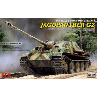 RM-5022 Rye Field Model 1/35 Тяжёлая САУ Jagdpanther G2 с интерьером и рабочими траками