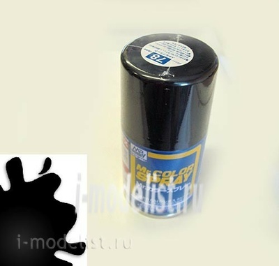 S78 Gunze Sangyo Краска-спрей Metallic Black (черная металлическая)