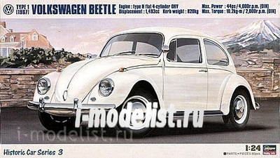 21203 Hasegawa Volkswagen Beetle 1967 1/24