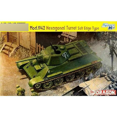 6424 Dragon 1/35 Танк 34/76 образца 1942 г. Hexagonal Turret Soft Edge Type
