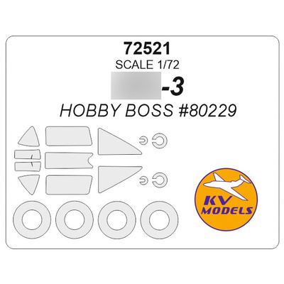 72521 KV Models 1/72 Маска окрасочная для MiGG-3 + маски на диски и колеса