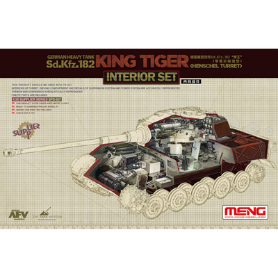 SPS-037 Meng 1/35 Набор для интерьера танка Sd.Kfz.182 King Tiger (Henschel Turret)