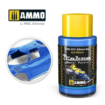 AMIG0331 Ammo Mig Акриловая краска Cobra Motor Синий Williams / Williams Blue