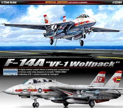 12504 Academy 1/72 F-14A [VF-1 Wolfpack]