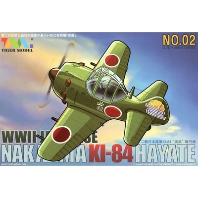 102 Tiger Model Истребитель Nakajima Ki-84 (Cute Plane) 