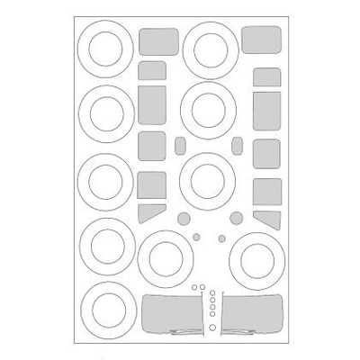 43001 ColibriDecals 1/43 Маска для автомобиля 3909
