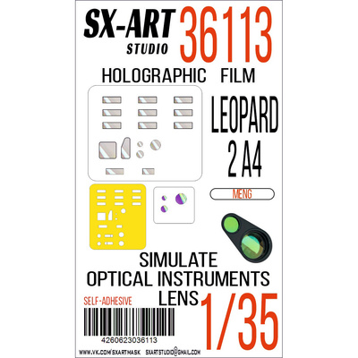 36113 SX-Art 1/35 Имитация смотровых приборов Leopard 2 A4 (Meng)