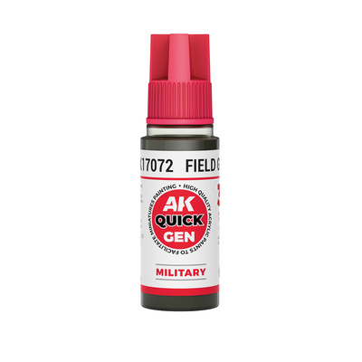 AK17072 AK Interactive Краска акриловая QUICK GEN - Полевой серый / FIELD GREY