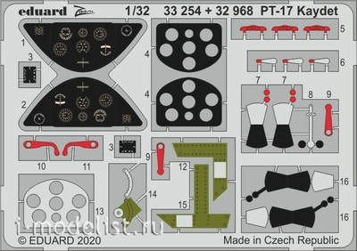 32968 Eduard 1/32 Фототравление для PT-17 Kaydet