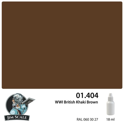 01.404 Jim Scale Краска для моделей WWI British Khaki Brown