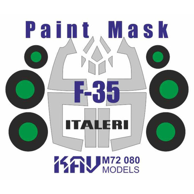 M72 080 KAV Models 1/72 Окрасочная маска на F-35A (Italeri/Звезда)
