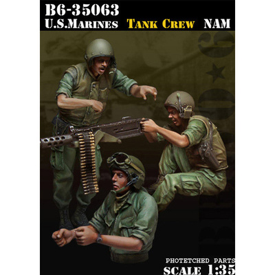 B6-35063 Bravo-6 1/35 U.S. Marines Tank Crew 'Nam / Танковый экипаж морской пехоты США во Вьетнаме