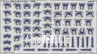 53144 1/200 Eduard photo etched parts for Royal Navy Figures (Figures Royal Navy)