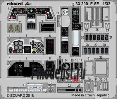 33200 Eduard 1/32 Фототравление для F-5E