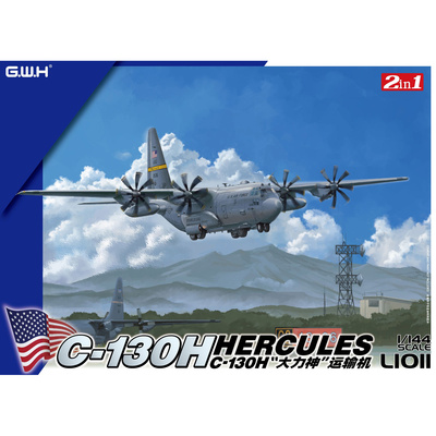 L1011 Great Wall Hobby 1/144 Американский военный самолёт Lockheed C-130 Hercules (2 в 1)