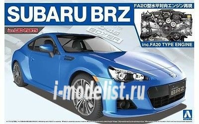 007617 Aoshima 1/24 Subaru BRZ with FA20 Type Engine (inc. LHD parts)
