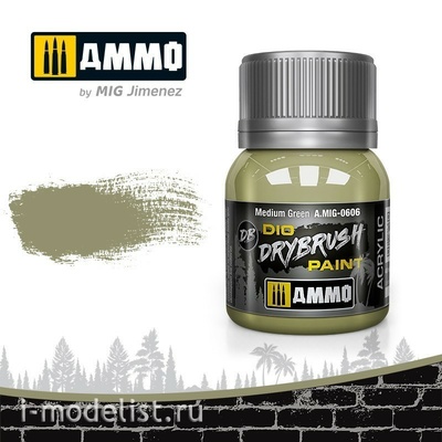 AMIG0606 Ammo Mig drybrush acrylic Paint medium green	